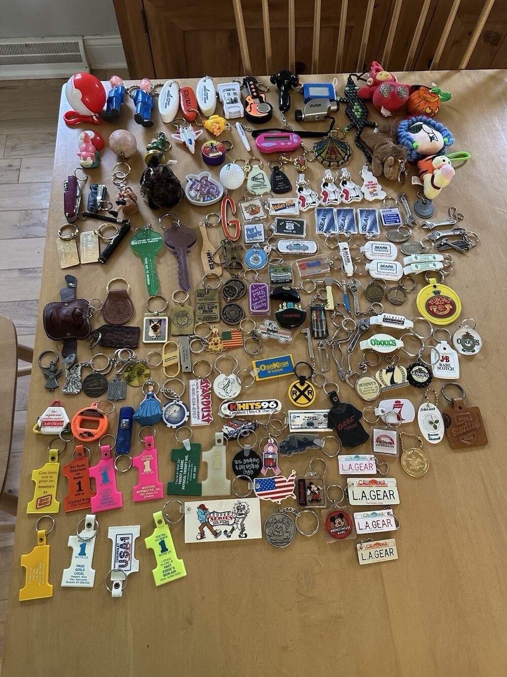149 VTG COOL Keychains Bottle Openers Tools Advertisement LA Gear Beer Sears Etc